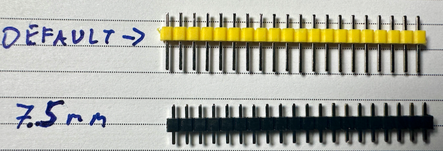 low-profile header pins