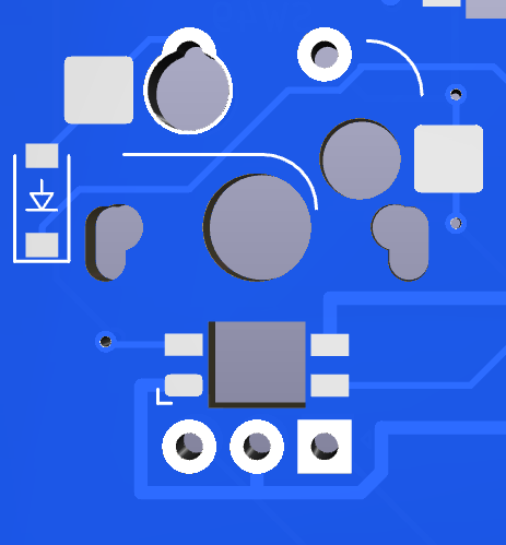 Rotary encoder and switch combo footprint from the Junco