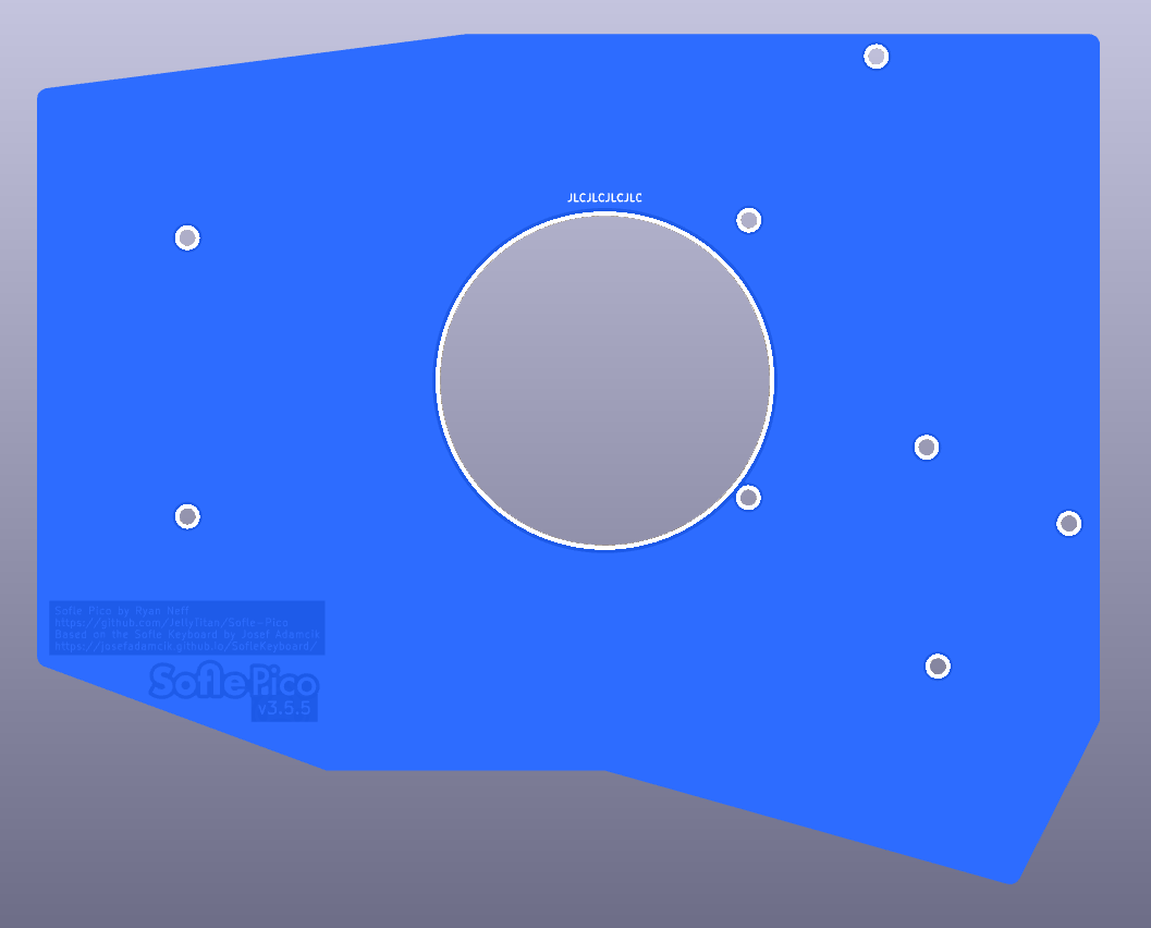 Back plate of the Sofle Pico right hand